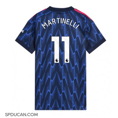 Zenski Nogometni Dres Arsenal Gabriel Martinelli #11 Gostujuci 2025-26 Kratak Rukav Zenski Nogometni Dres Arsenal Gabriel Martinelli #11 Gostujuci 2025-26 Kratak Rukav